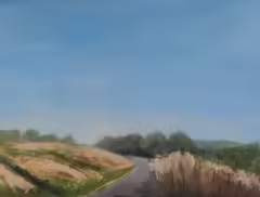 Original painting by Natan Shalva – Summer, on the outskirts of the city