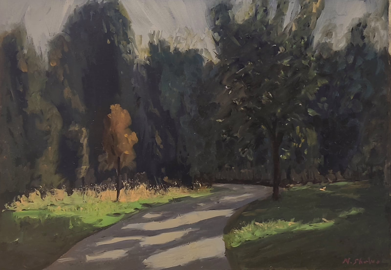 Oil painting &ldquo;Morning&rdquo; by Natan Shalva