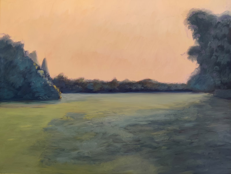 Oil painting &ldquo;Morning in the park&rdquo; by Natan Shalva