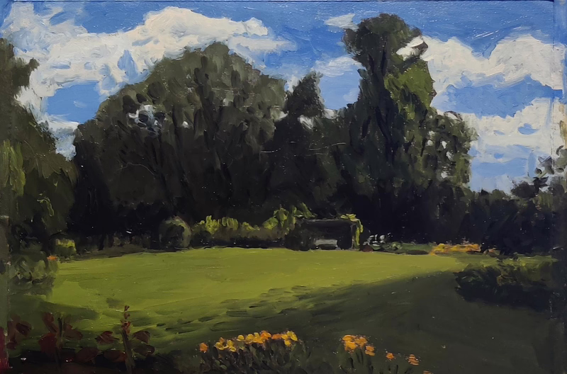 Oil painting &ldquo;Early spring&rdquo; by Natan Shalva